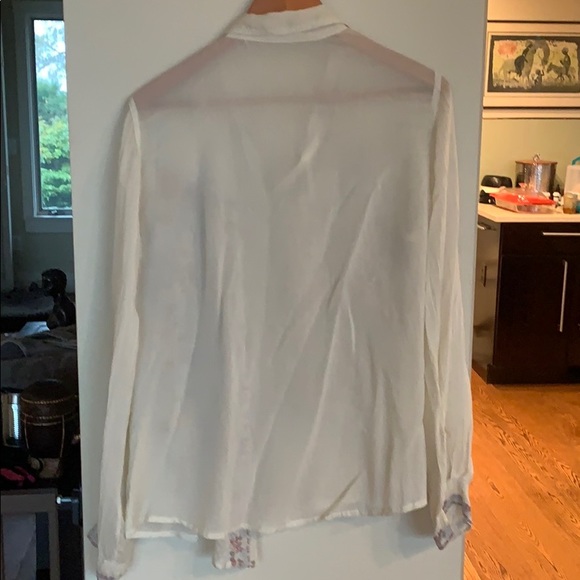 Johnny Was cream top - Picture 4 of 4